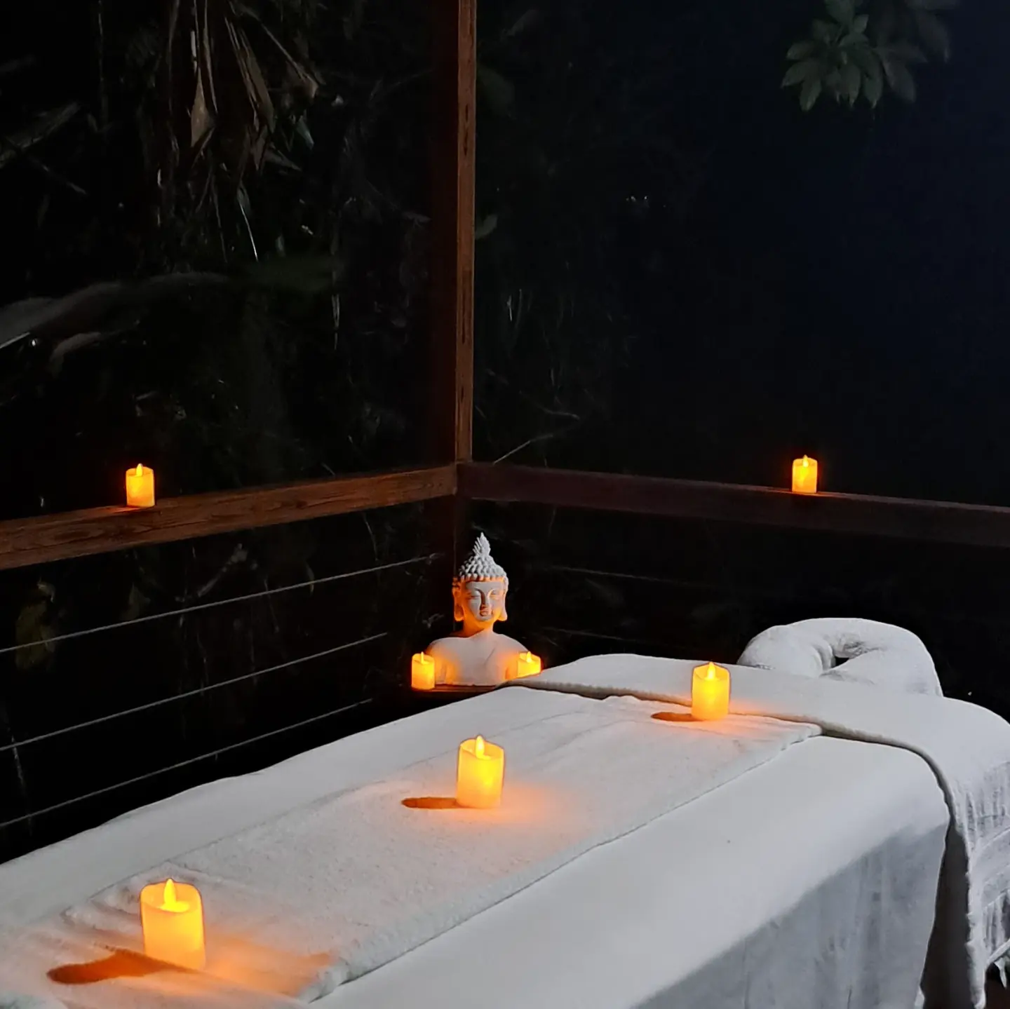 Ritual de masaje a la luz de las velas